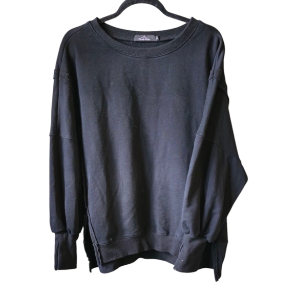 Trendy Queen Tops - Black Oversized Sweatshirt From Amazon Very cozy